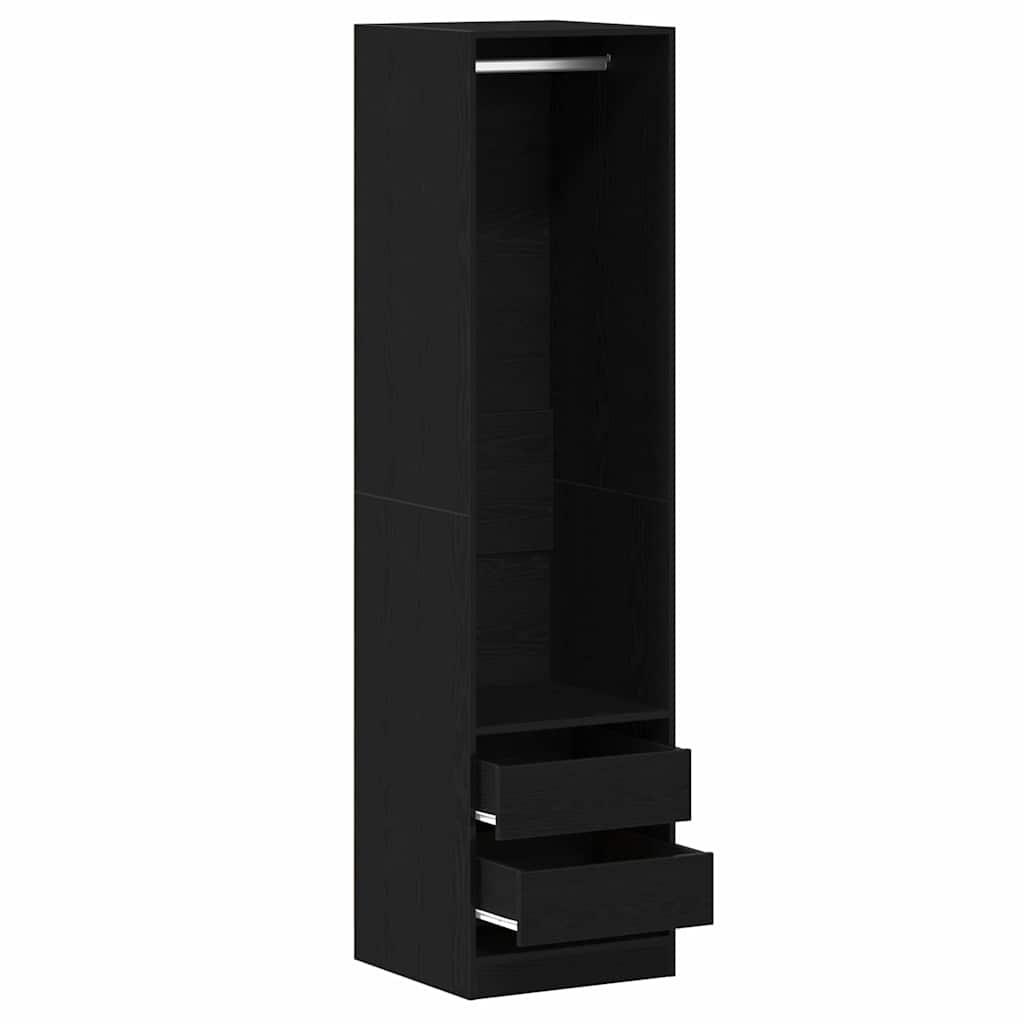 Guardaroba Rovere nero 50 x 50 x 200 cm Legno multistrato