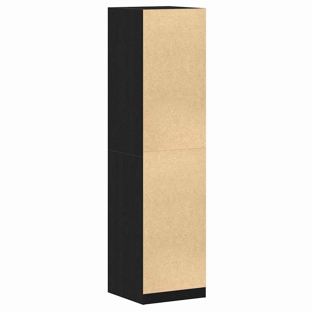 Guardaroba Rovere nero 50 x 50 x 200 cm Legno multistrato
