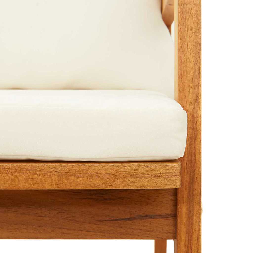 Sedia da Giardino 2 pcs Marrone Legno massello di acacia