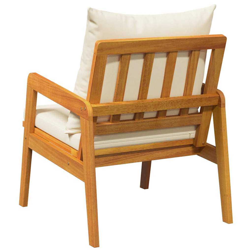 Sedia da Giardino 2 pcs Marrone Legno massello di acacia