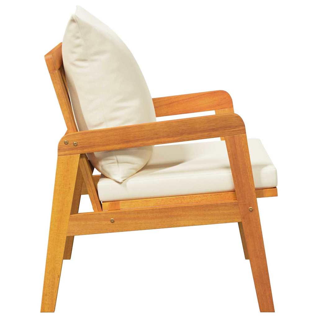 Sedia da Giardino 2 pcs Marrone Legno massello di acacia