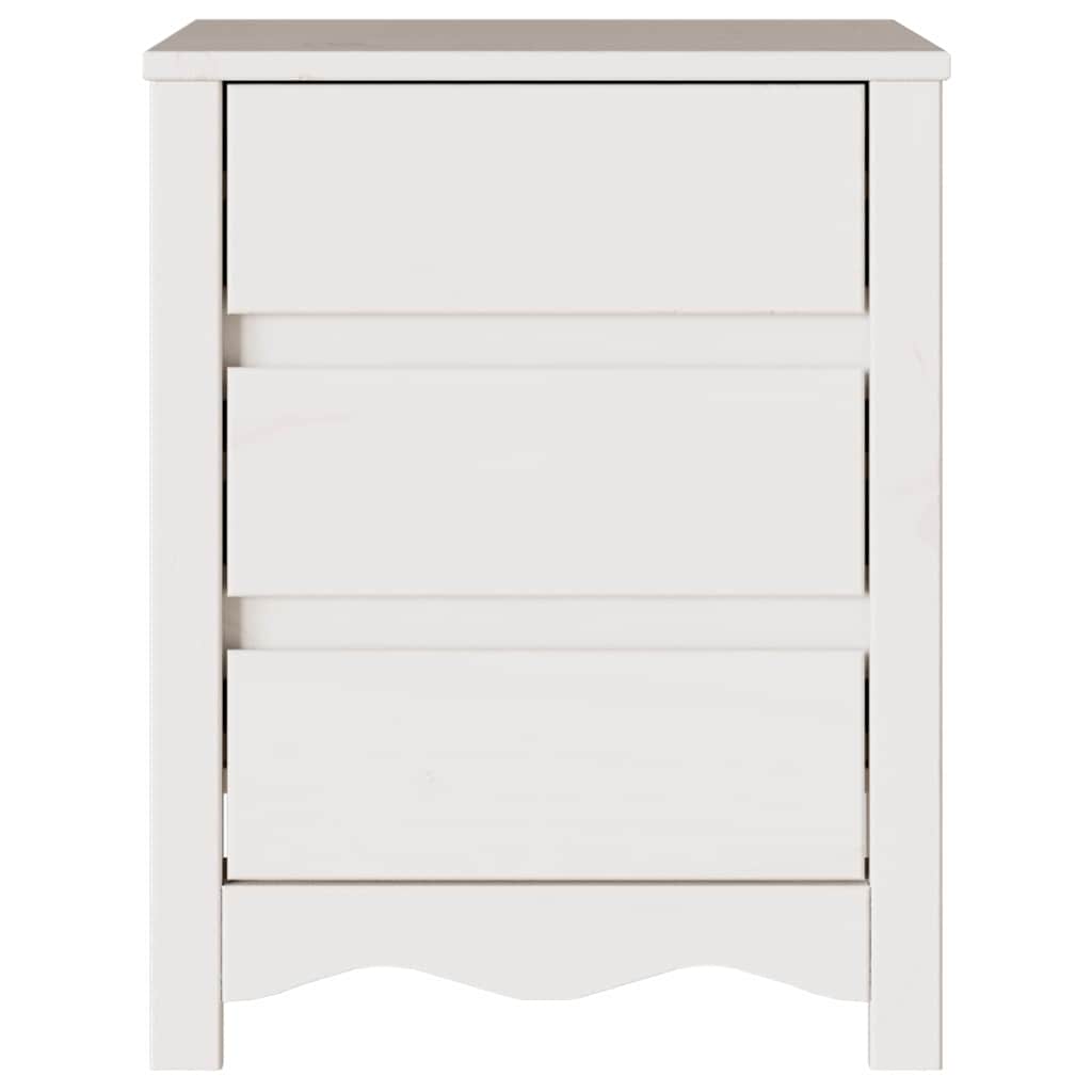Armadio da Notte con cassetto Drammen Bianco 45 x 35 x 56 cm