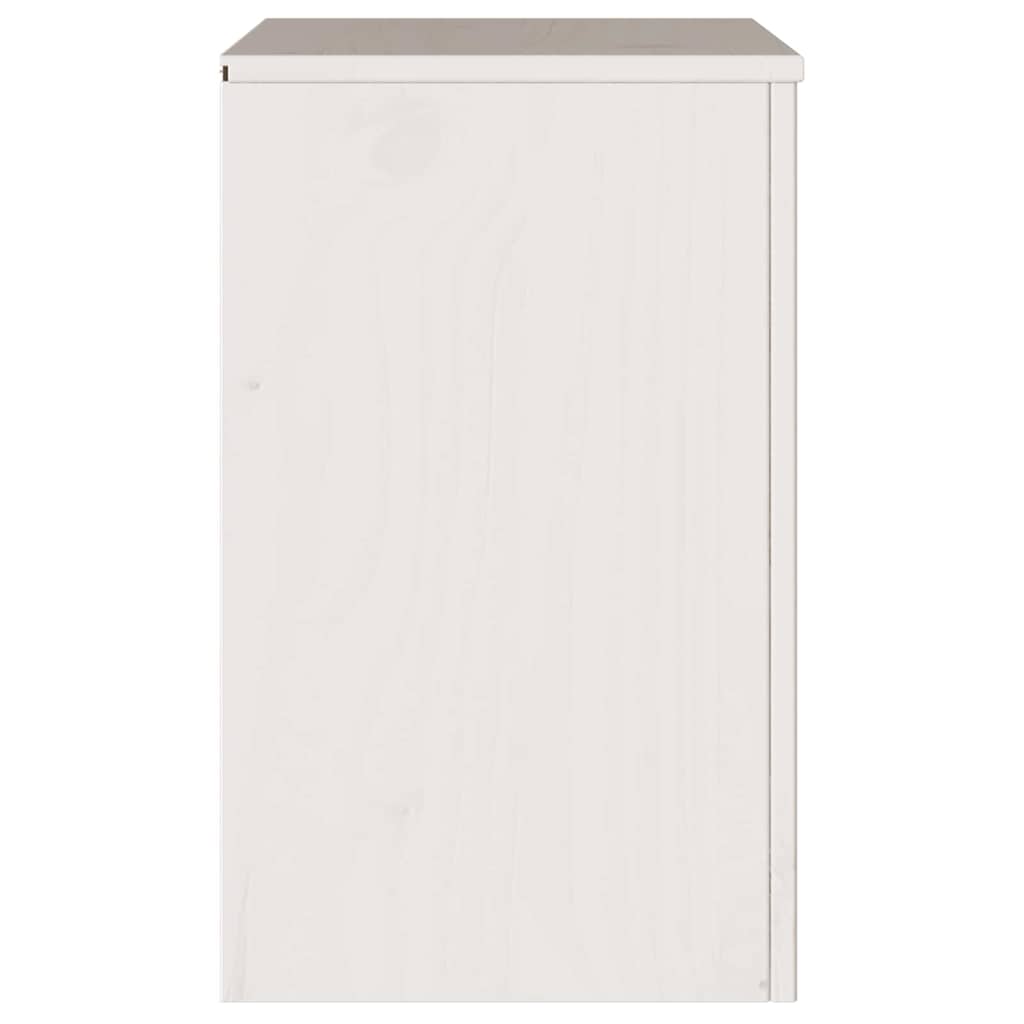 Armadio da Notte con cassetto Drammen Bianco 45 x 35 x 56 cm