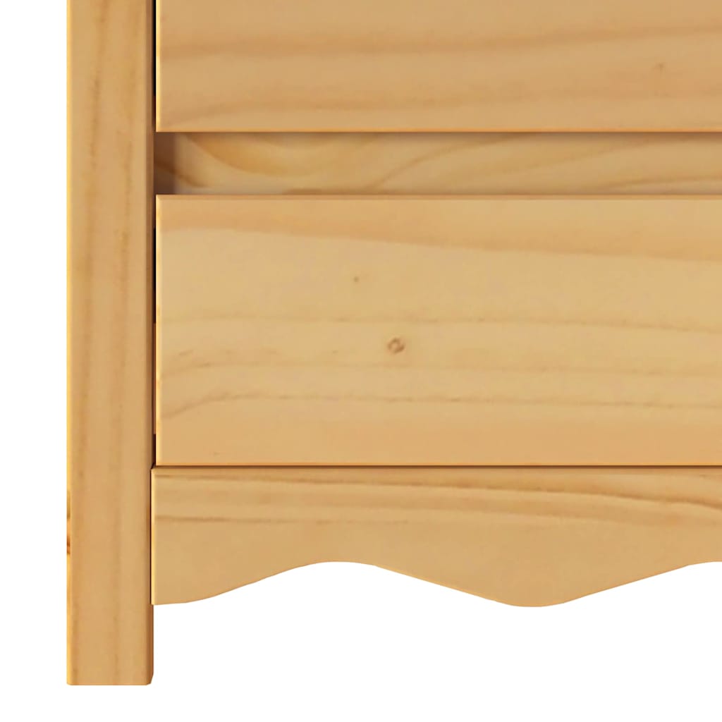 Comodino con cassetto Drammen Marrone 111 x 43 x 73.5 cm