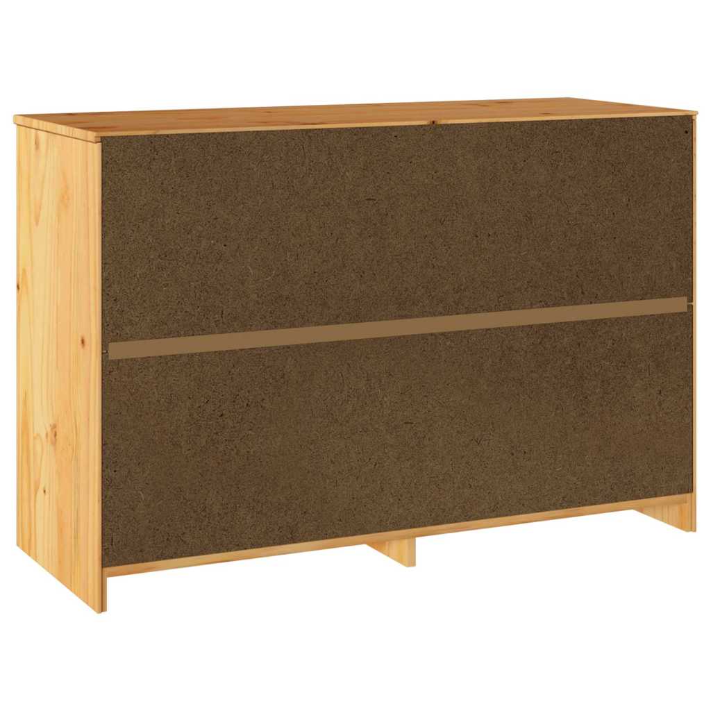 Comodino con cassetto Drammen Marrone 111 x 43 x 73.5 cm
