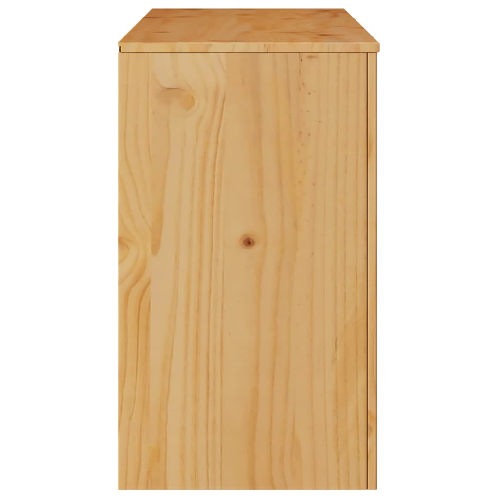 Comodino con cassetto Drammen Marrone 111 x 43 x 73.5 cm