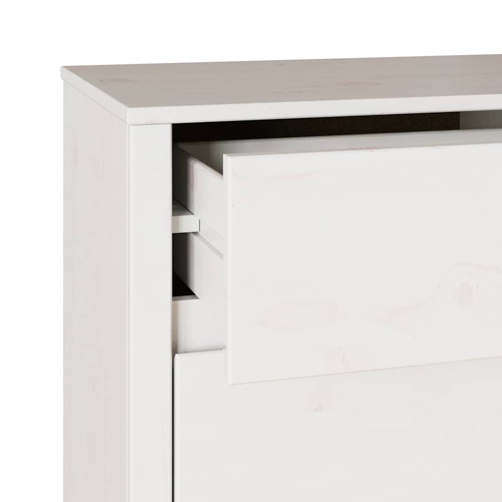 Comodino con cassetto Drammen Bianco 111 x 43 x 73.5 cm