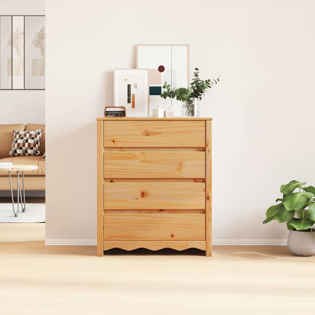 Cassettiera con cassetto Drammen Marrone 76.5 x 40 x 91 cm