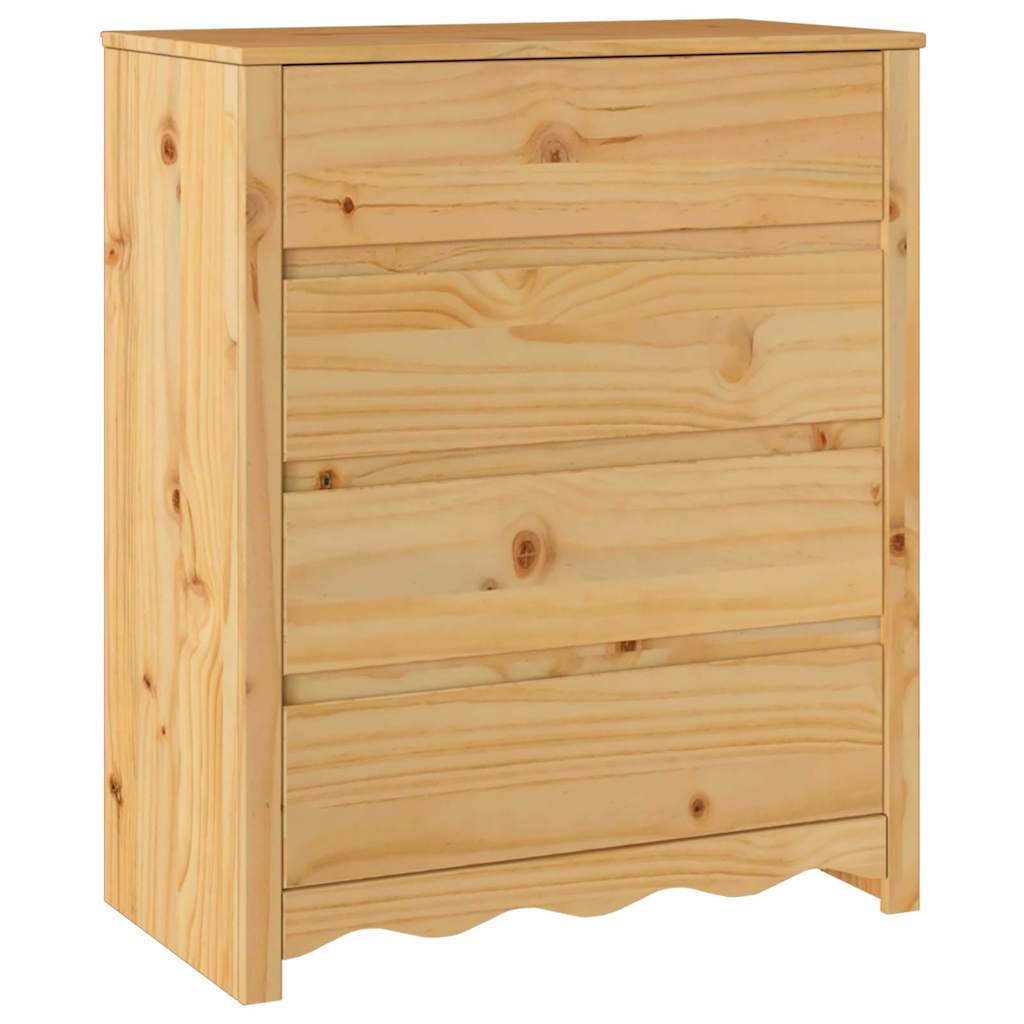 Cassettiera con cassetto Drammen Marrone 76.5 x 40 x 91 cm