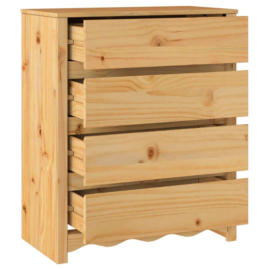 Cassettiera con cassetto Drammen Marrone 76.5 x 40 x 91 cm