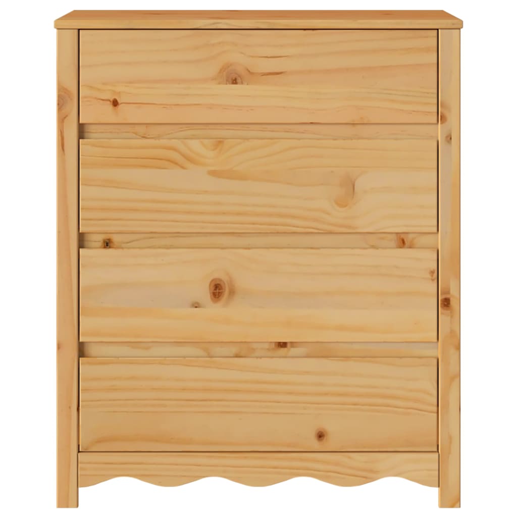 Cassettiera con cassetto Drammen Marrone 76.5 x 40 x 91 cm