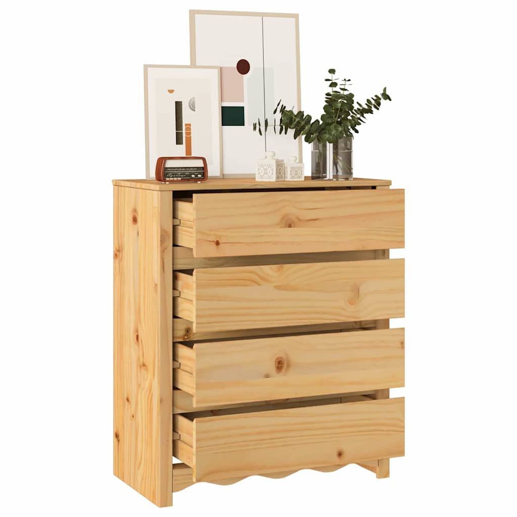 Cassettiera con cassetto Drammen Marrone 76.5 x 40 x 91 cm