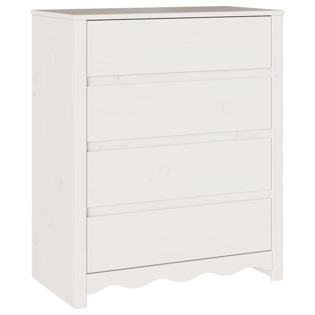 Cassettiera con cassetto Drammen Bianco 76.5 x 40 x 91 cm
