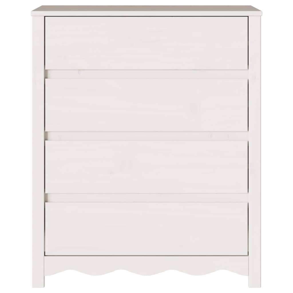 Cassettiera con cassetto Drammen Bianco 76.5 x 40 x 91 cm