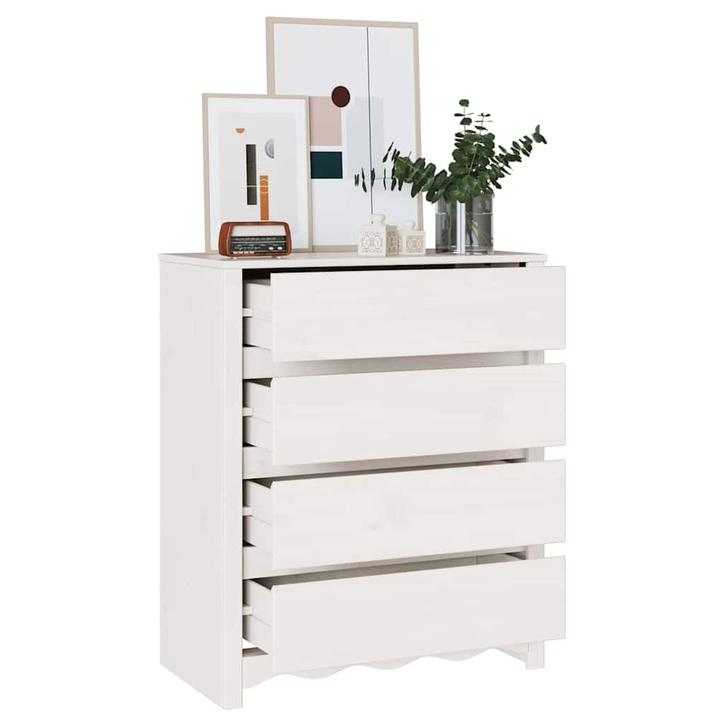 Cassettiera con cassetto Drammen Bianco 76.5 x 40 x 91 cm