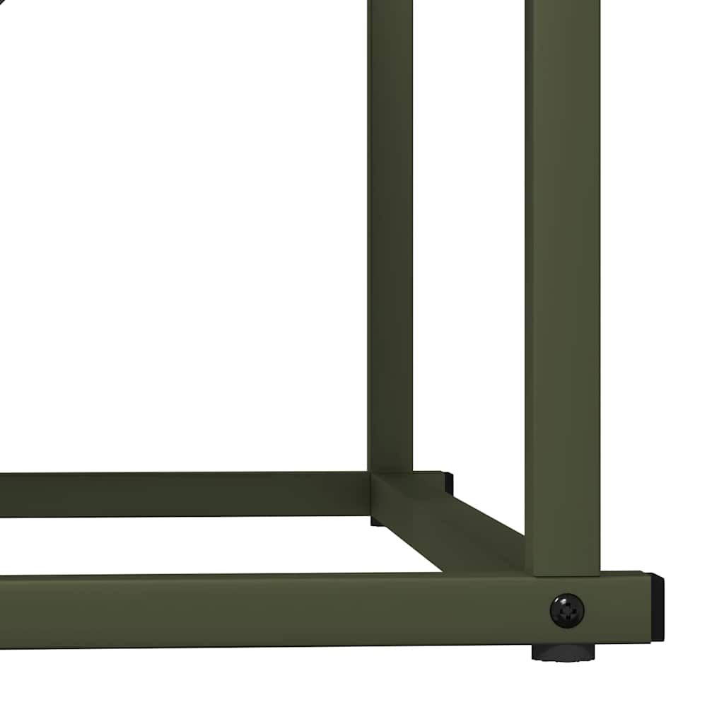 Rastrelliera per Legna da Ardere Verde Oliva 70x43x34,5 cm - homemem39