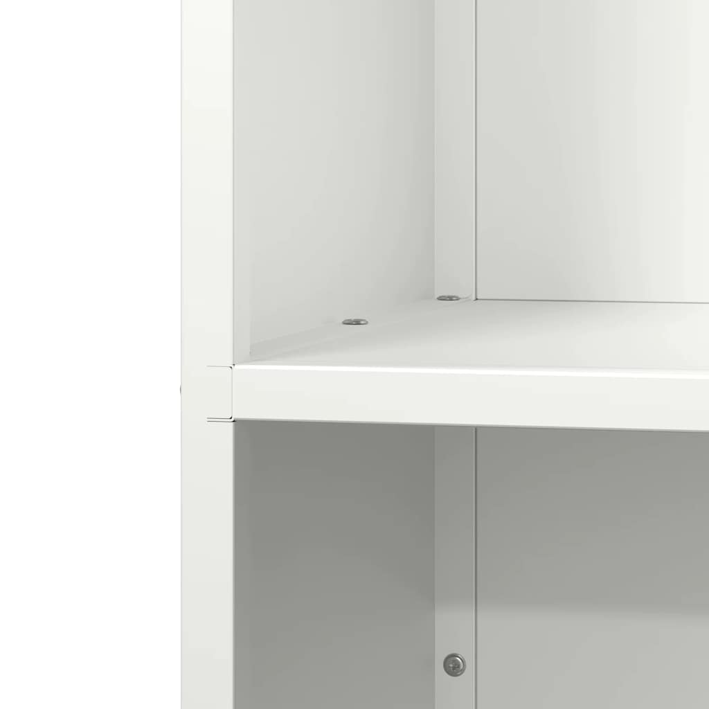 Rastrelliera per Legna da Ardere Bianca 40x30x75 cm - homemem39