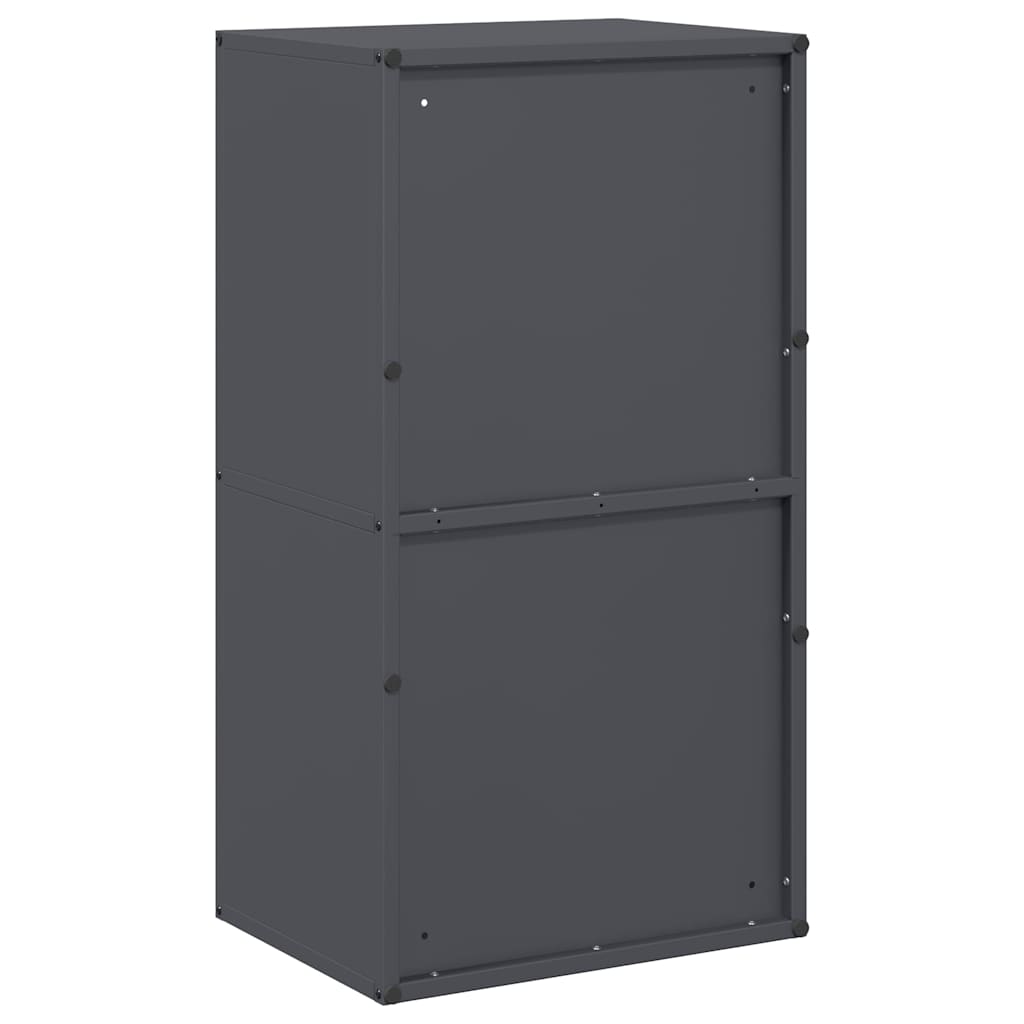 Rastrelliera per Legna da Ardere Antracite 40x30x75 cm - homemem39