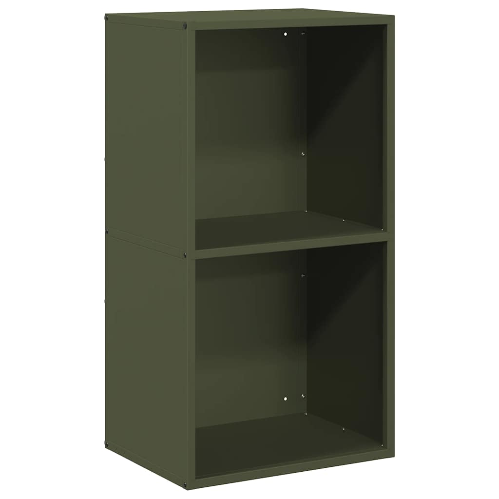Rastrelliera per Legna da Ardere Verde Oliva 40x30x75 cm - homemem39