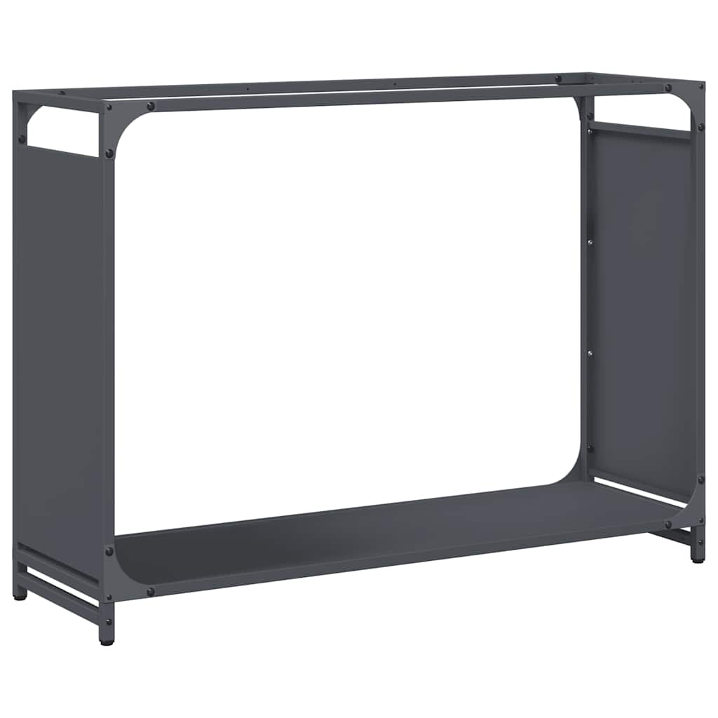 Rastrelliera per Legna da Ardere Antracite 90x28x65 cm - homemem39