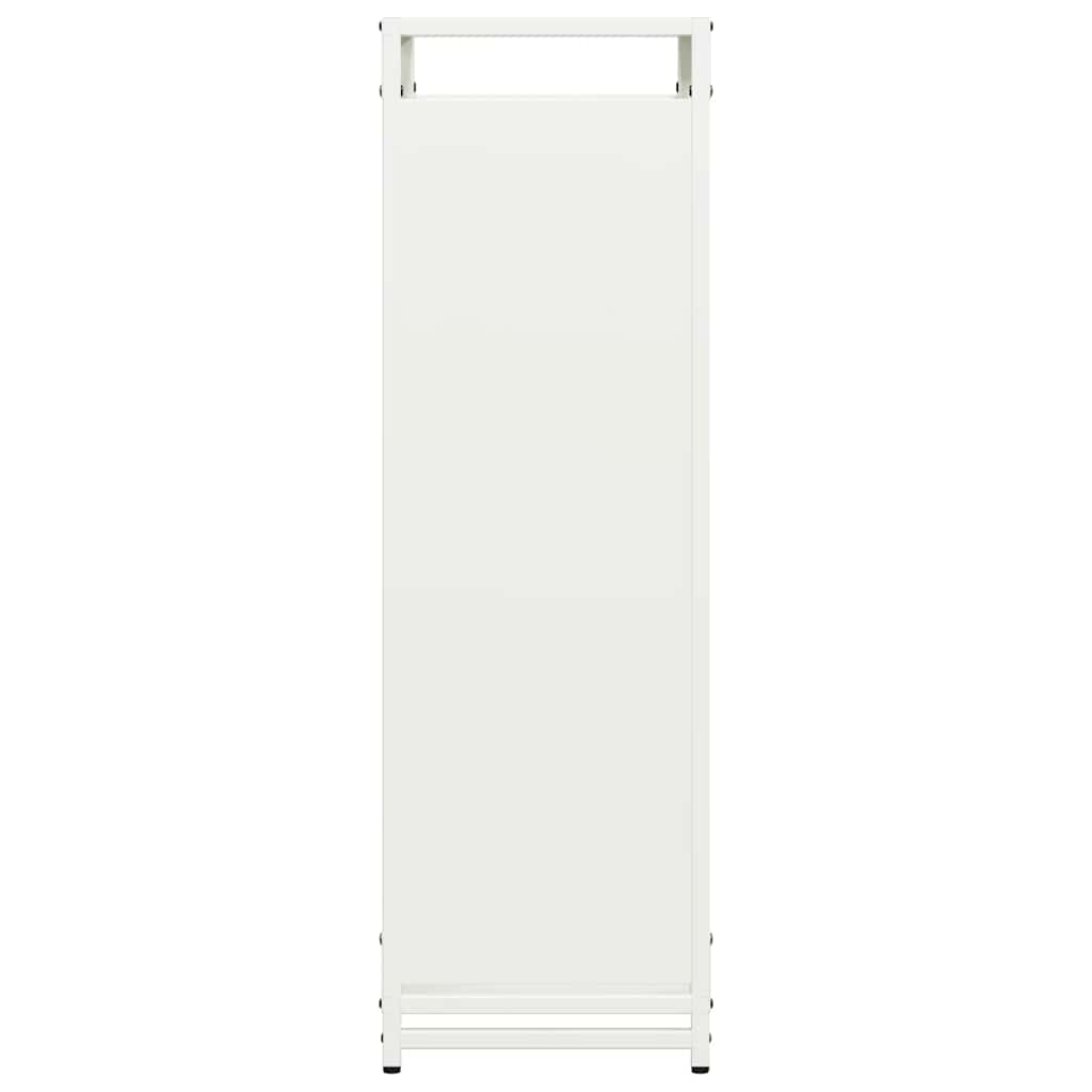 Rastrelliera per Legna da Ardere Bianca 44x28x90 cm - homemem39