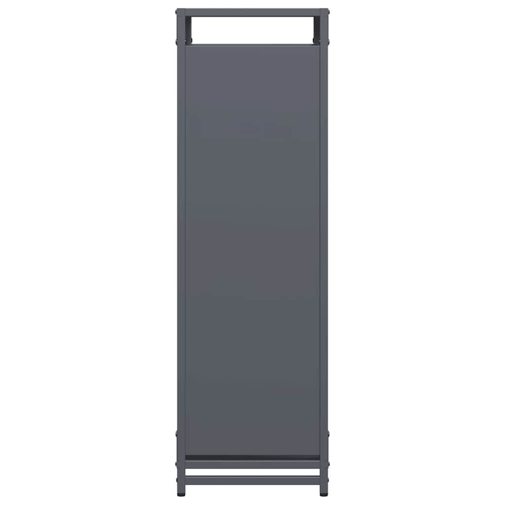 Rastrelliera per Legna da Ardere Antracite 44x28x90 cm - homemem39