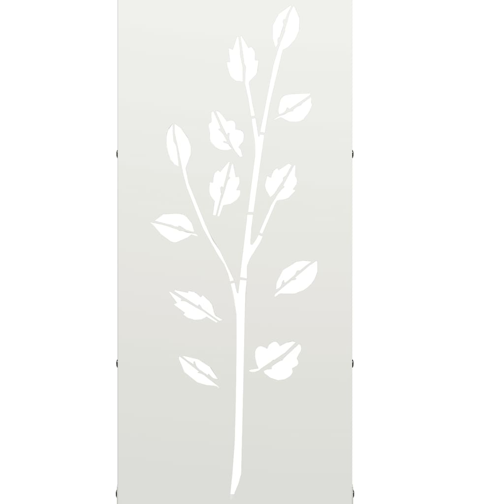 Rastrelliera per Legna da Ardere Bianca 40x30x80 cm - homemem39