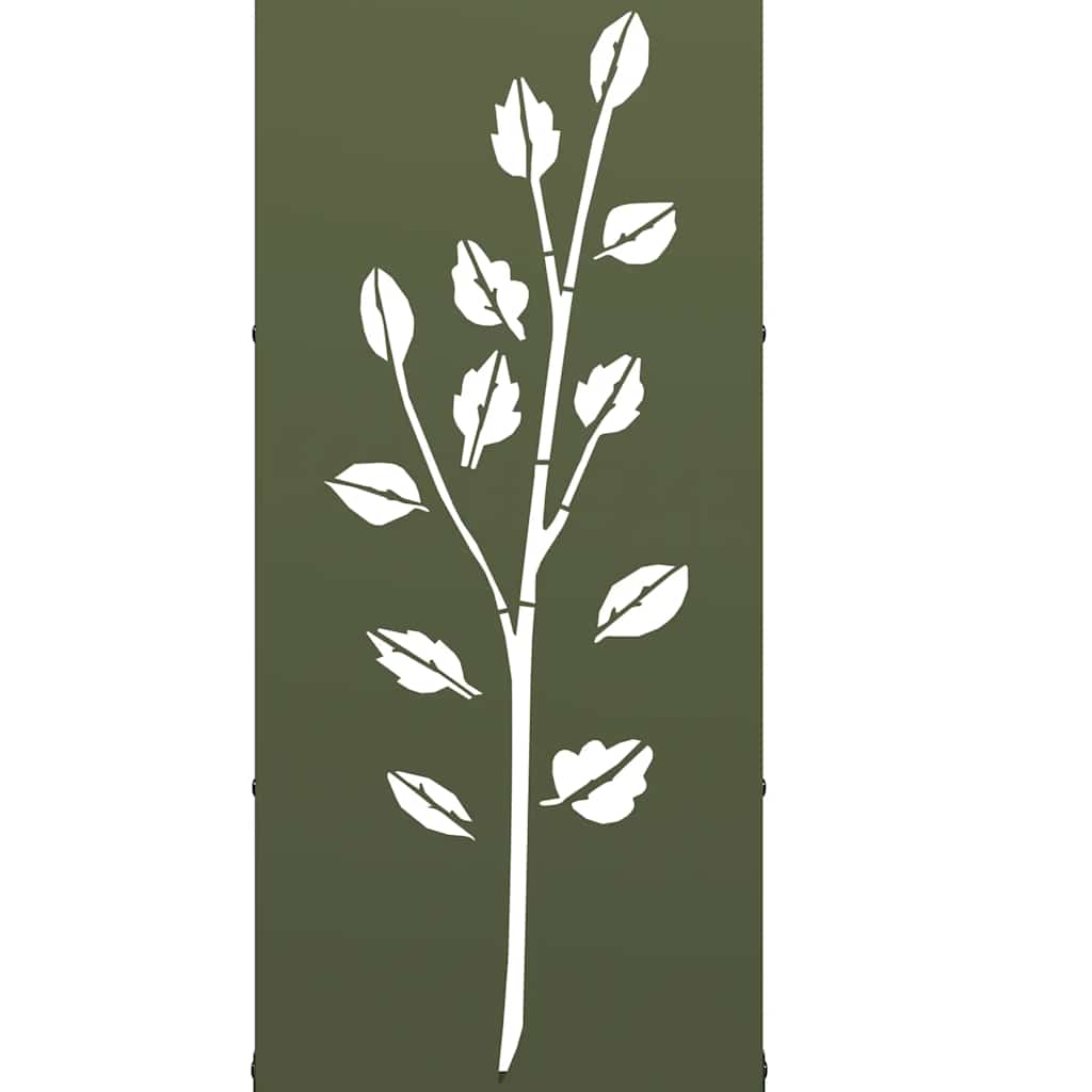 Rastrelliera per Legna da Ardere Verde Oliva 40x30x80 cm - homemem39