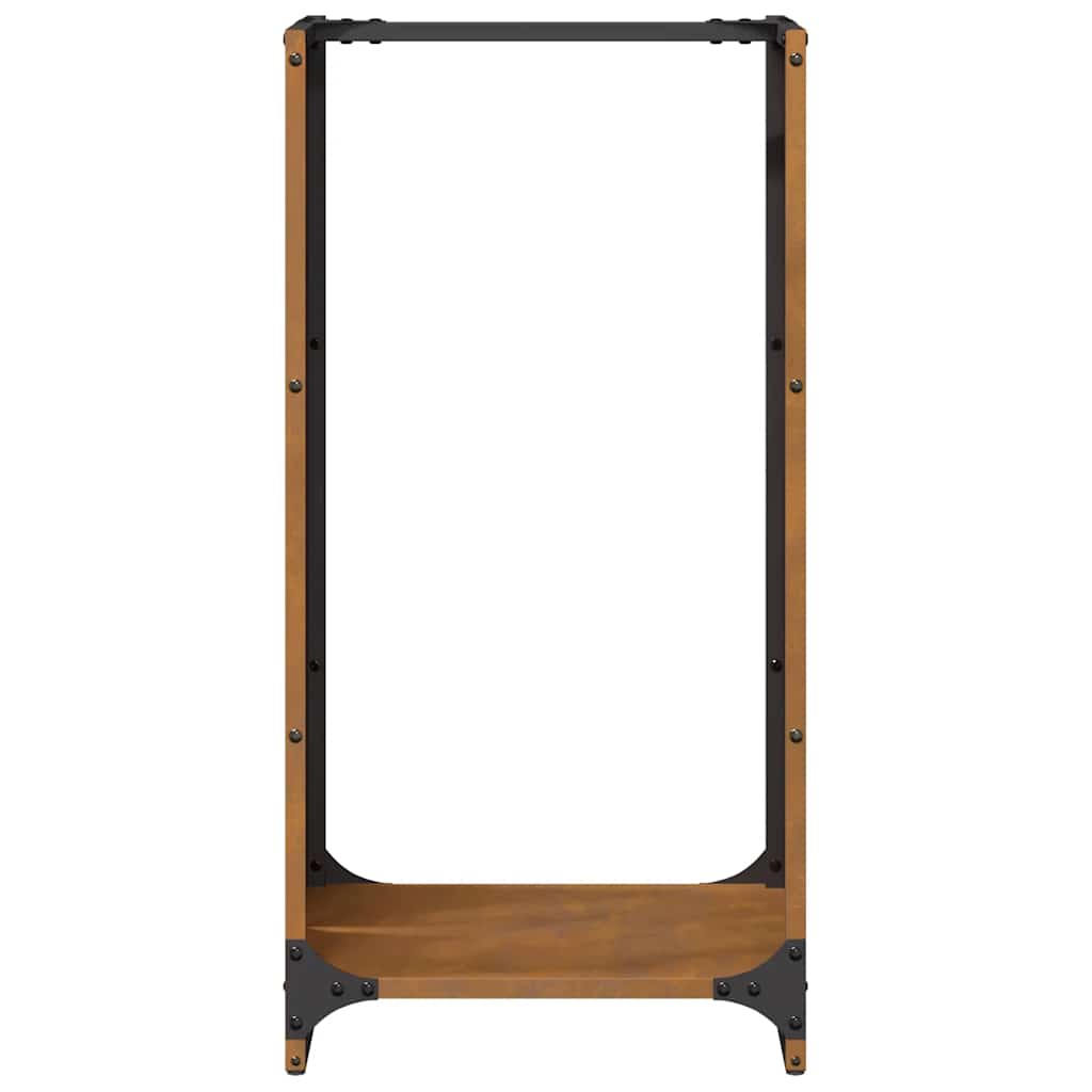Rastrelliera per Legna da Ardere 40x30x80 cm in Acciaio Corten - homemem39