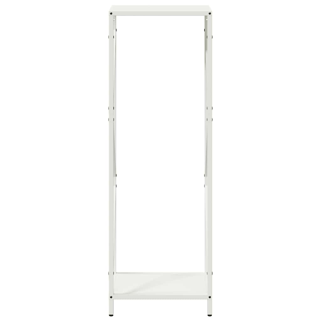 Rastrelliera per Legna da Ardere Bianca 34x25x100 cm - homemem39