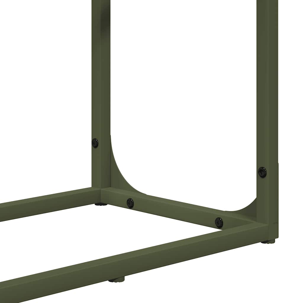 Rastrelliera per Legna da Ardere Verde Oliva 60x25x100 cm - homemem39