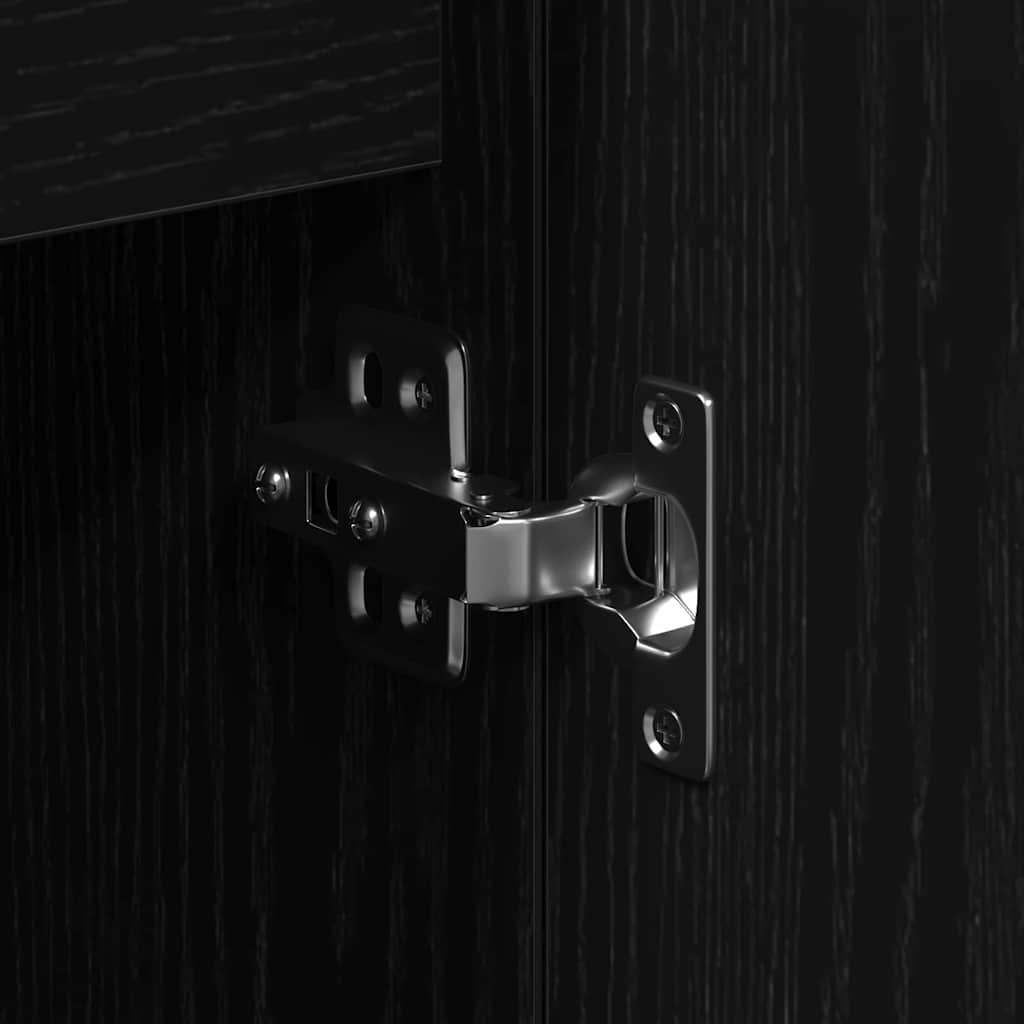 Credenza Rovere nero 101.5 x 35 x 70 cm Legno multistrato