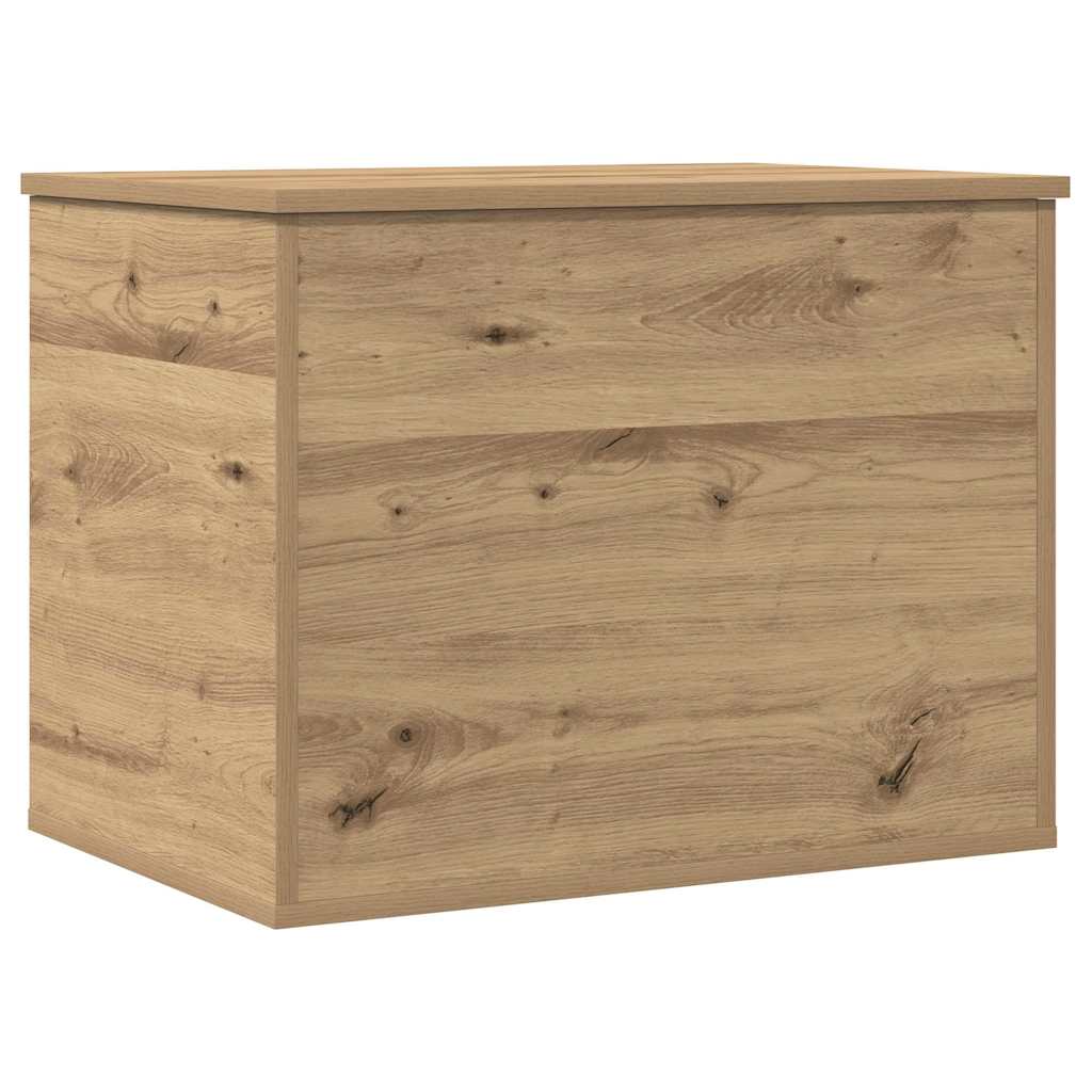 Scatola di Stoccaggio rovere artigianale 60 x 42 x 46 cm