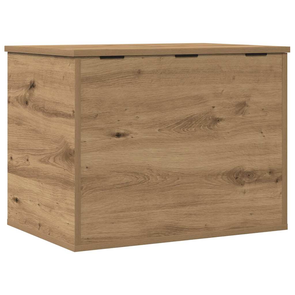 Scatola di Stoccaggio rovere artigianale 60 x 42 x 46 cm