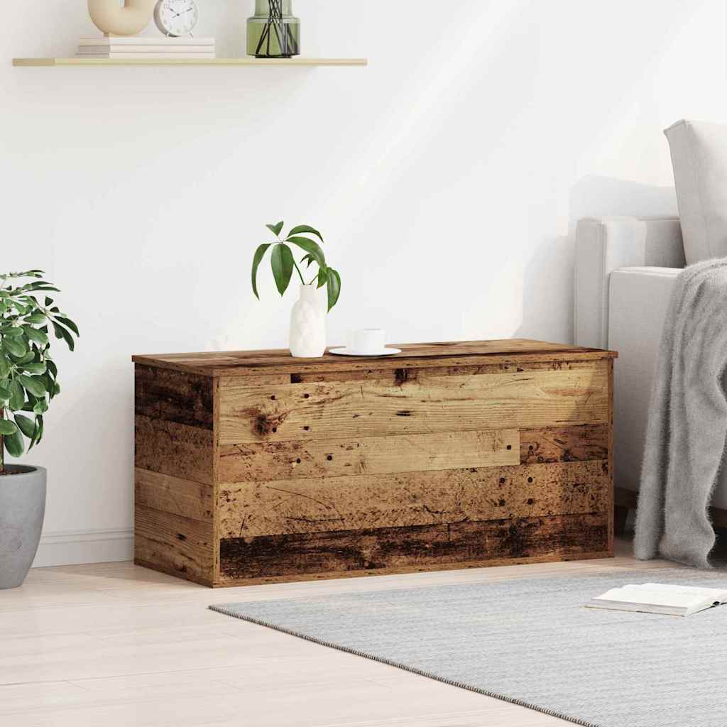 Scatola di Stoccaggio Legno vecchio 100 x 42 x 46 cm
