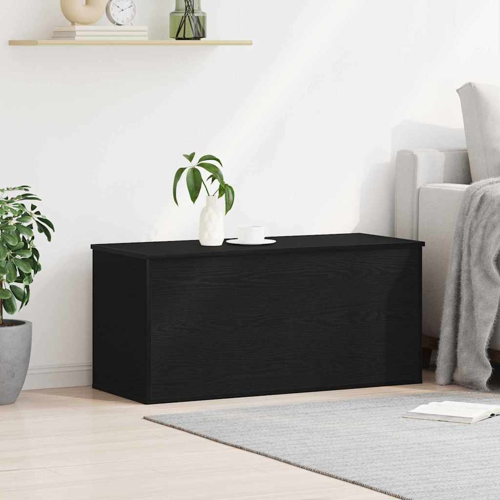 Scatola di Stoccaggio Rovere nero 100 x 42 x 46 cm