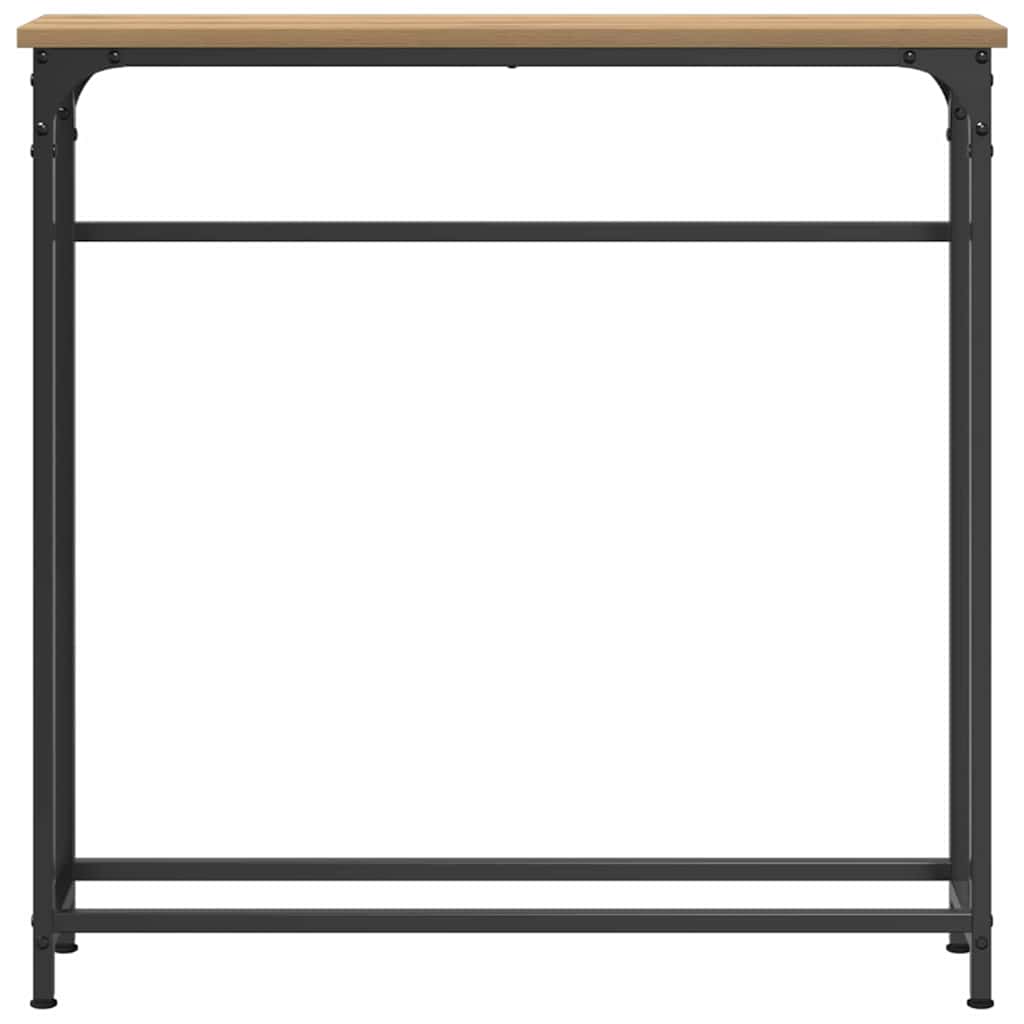 Tavolo Consolle rovere artigianale 75 x 19.5 x 75 cm
