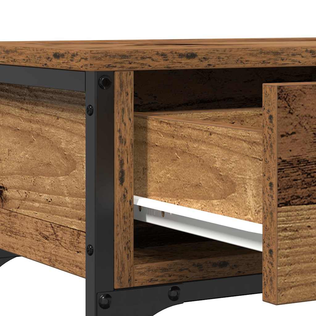Tavolo Consolle con cassetto Legno vecchio 72,5 x 25 x 75 cm