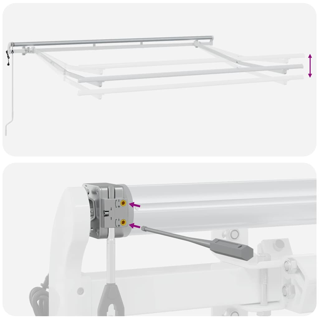 Tenda Retrattile Giallo 250 x 200 cm Tessuto | homemem39