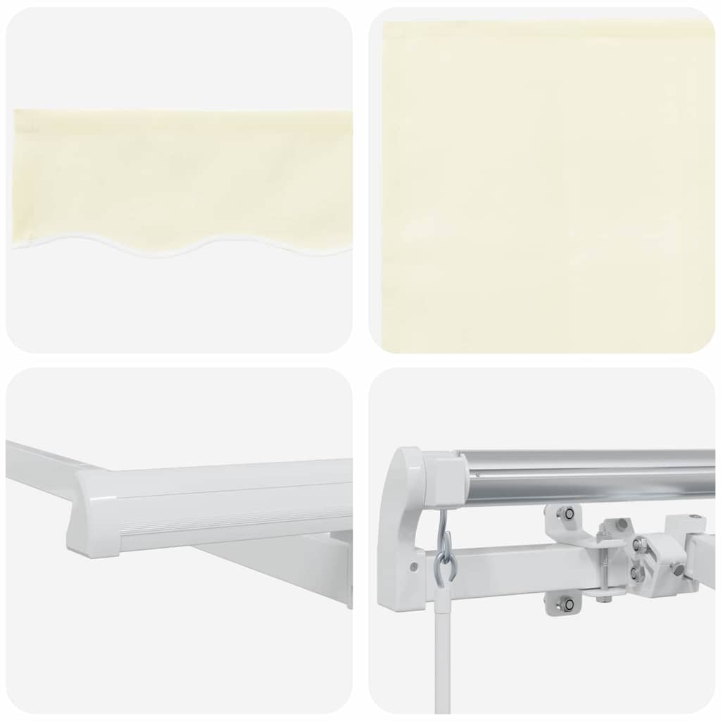 Tenda Retrattile Crema 400 x 200 cm Poliestere e Alluminio | homemem39