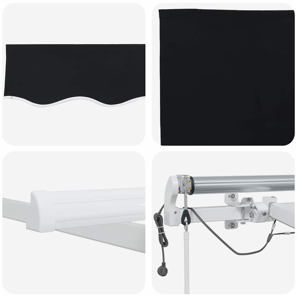 Tenda retrattile Nero 300 x 250 cm Poliestere | homemem39