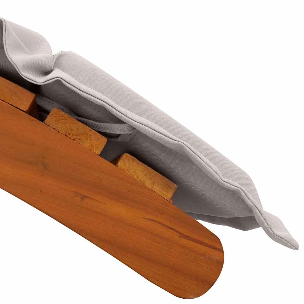 Lettino prendisole con cuscino 2 pcs Talpa 184 x 55 x 64cm