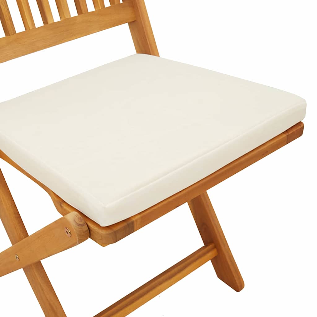 Set Bistro da Giardino 3 pcs Marrone Legno di Acacia Massello | homemem39