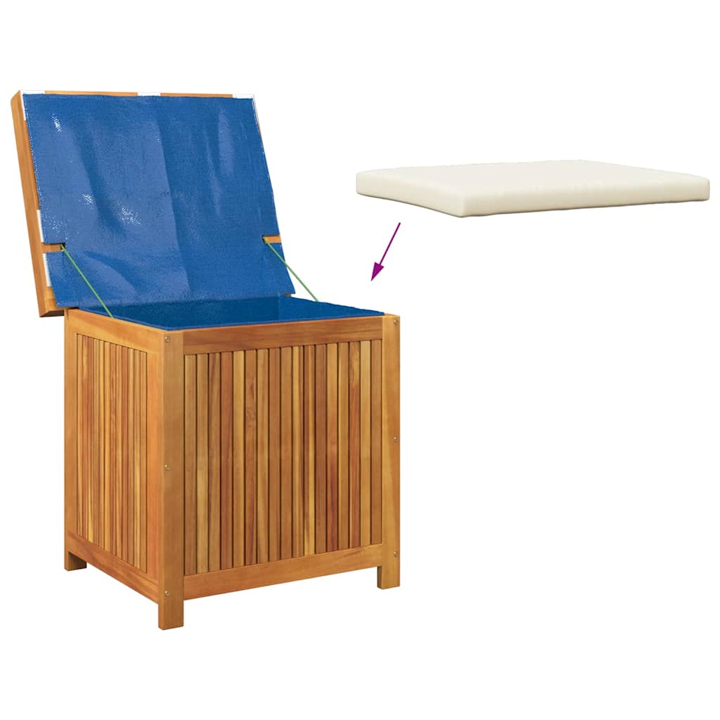 Scatola Cuscini da Esterno 60x50x61 cm Legno Massello Acacia - homemem39