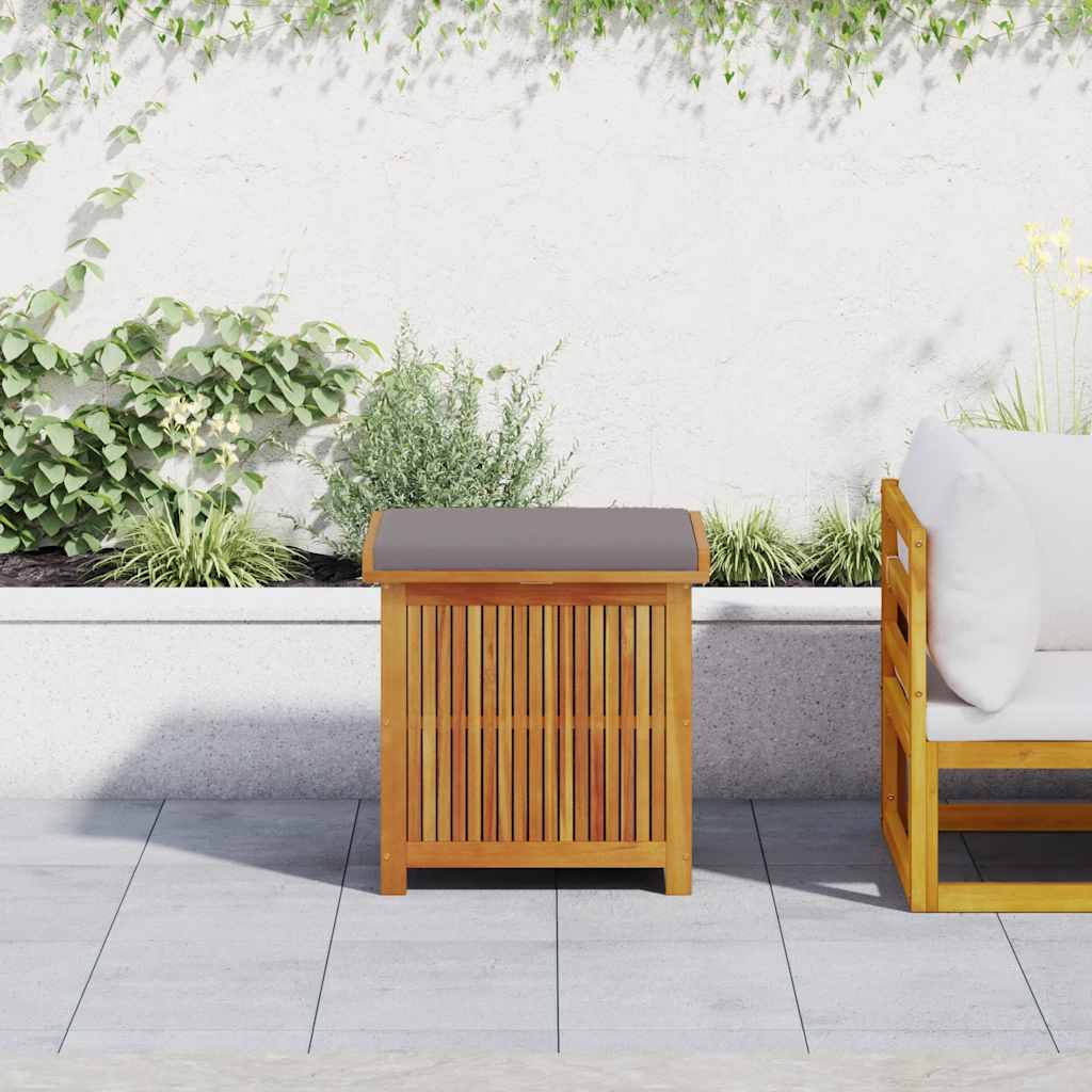 Scatola Cuscini da Esterno 60x50x61 cm Legno Massello Acacia - homemem39