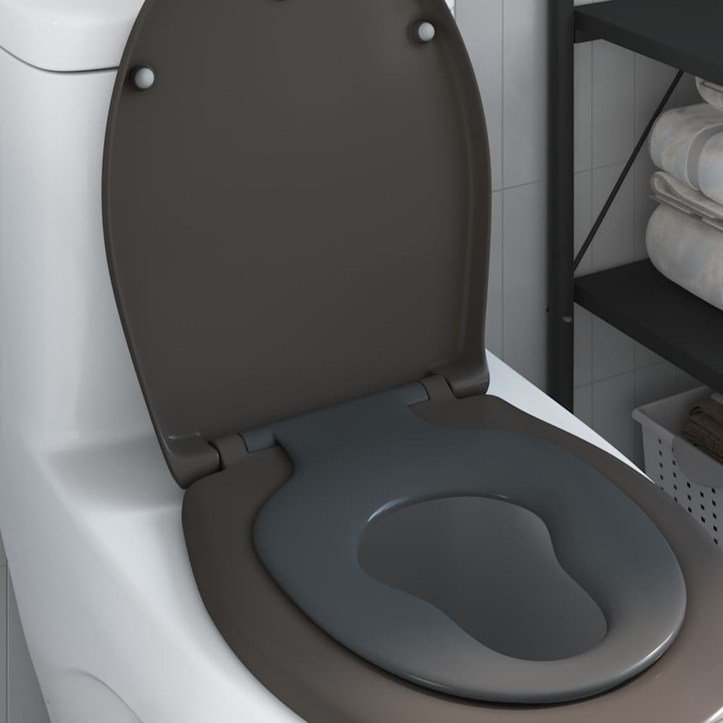 Sedile del WC con rilascio rapido Antracite