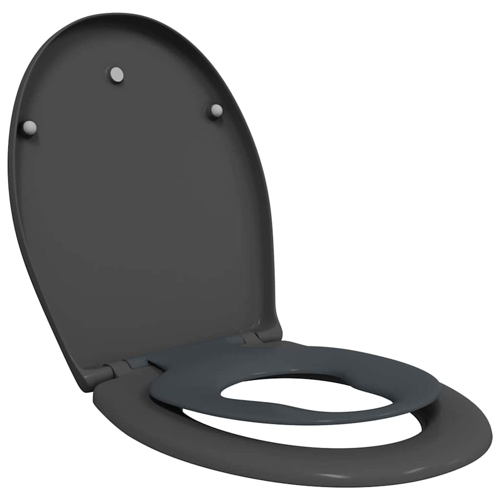 Sedile del WC con rilascio rapido Antracite