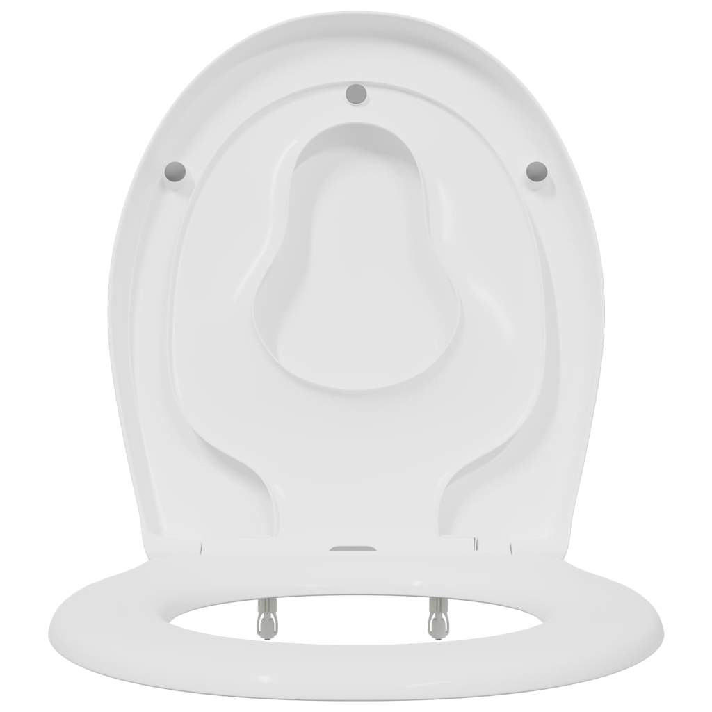 Sedile del WC con rilascio rapido Bianco 44,5 x 37,3 x 4,3 cm