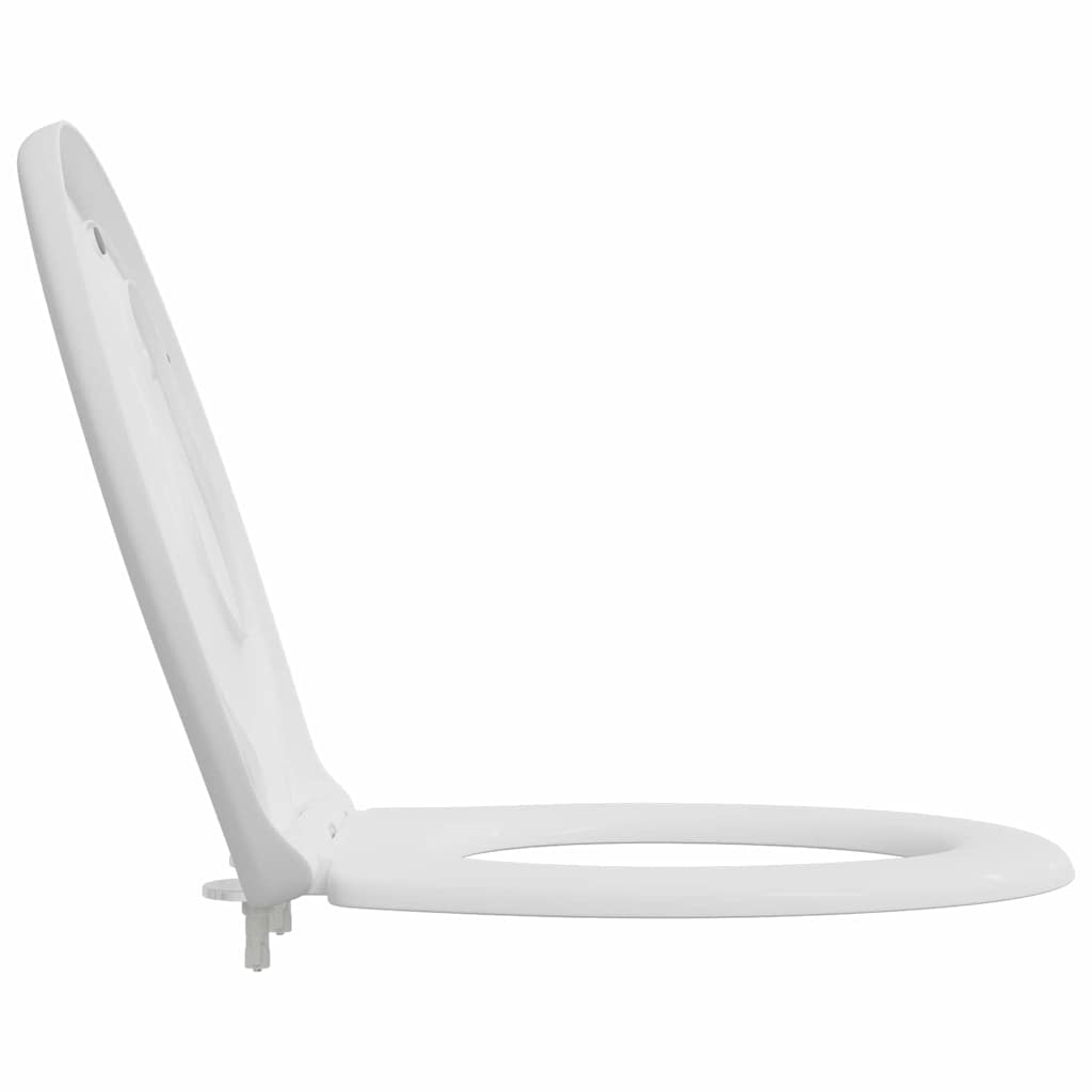 Sedile del WC con rilascio rapido Bianco 44,5 x 37,3 x 4,3 cm