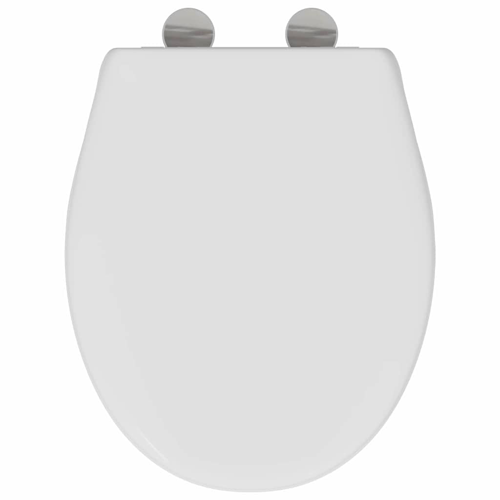 Sedile del WC con rilascio rapido Bianco 44,5 x 37,3 x 4,3 cm